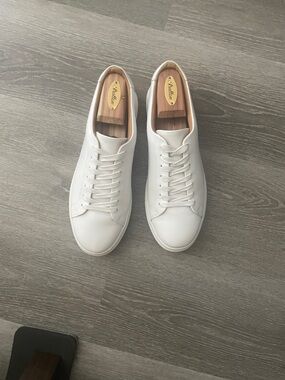 Thursday boot company encore white leather low tops sneakers